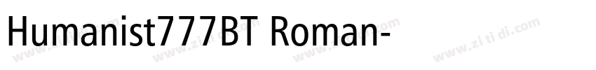 Humanist777BT Roman字体转换 Humanist777BT Roman字体转换
